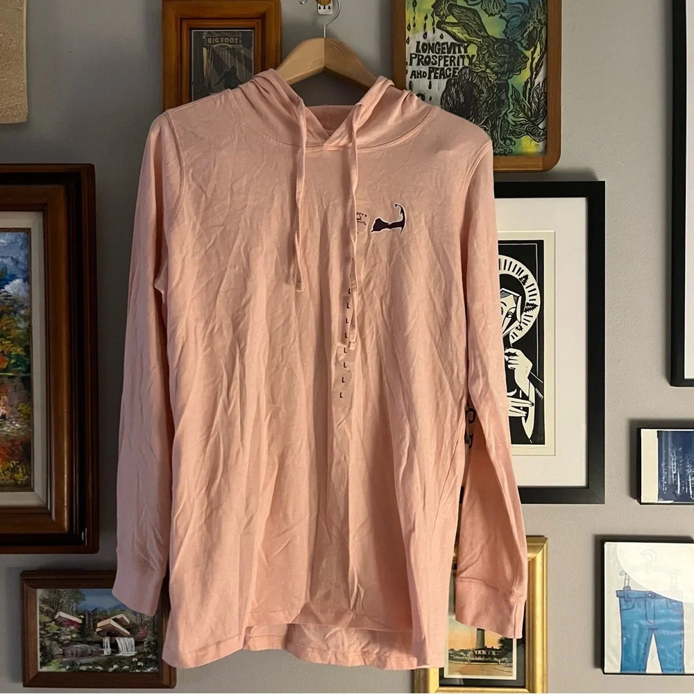 Women's Long Sleeve Hooded Tee - Pink
